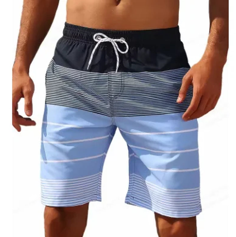 2025 New Fashion Printed Men'S Beach Shorts Bermuda Boardshorts High Quality Stretch Quick Dry Swimwear Surf Swim Trunks Men