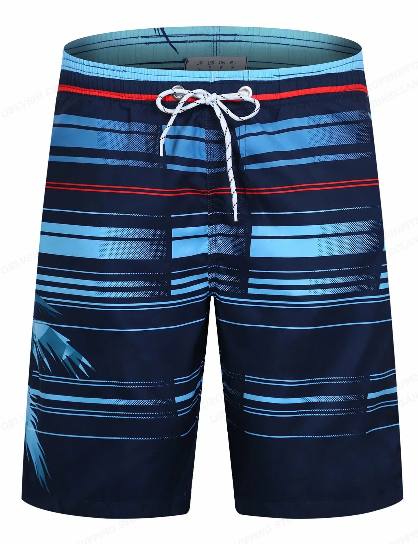 2025 New Fashion Printed Men'S Beach Shorts Bermuda Boardshorts High Quality Stretch Quick Dry Swimwear Surf Swim Trunks Men