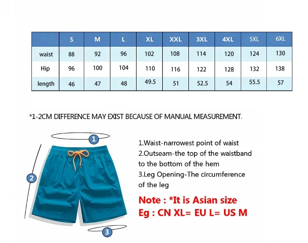 2025 New Fashion Printed Men'S Beach Shorts Bermuda Boardshorts High Quality Stretch Quick Dry Swimwear Surf Swim Trunks Men