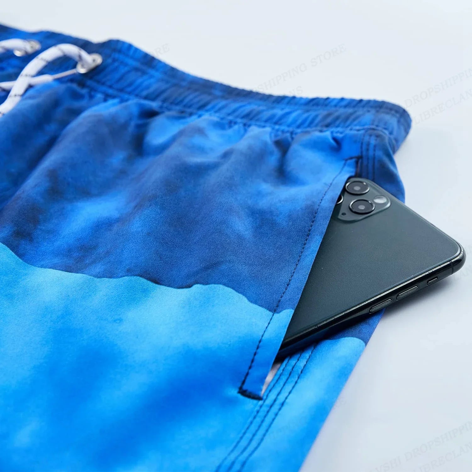 2025 New Fashion Printed Men'S Beach Shorts Bermuda Boardshorts High Quality Stretch Quick Dry Swimwear Surf Swim Trunks Men