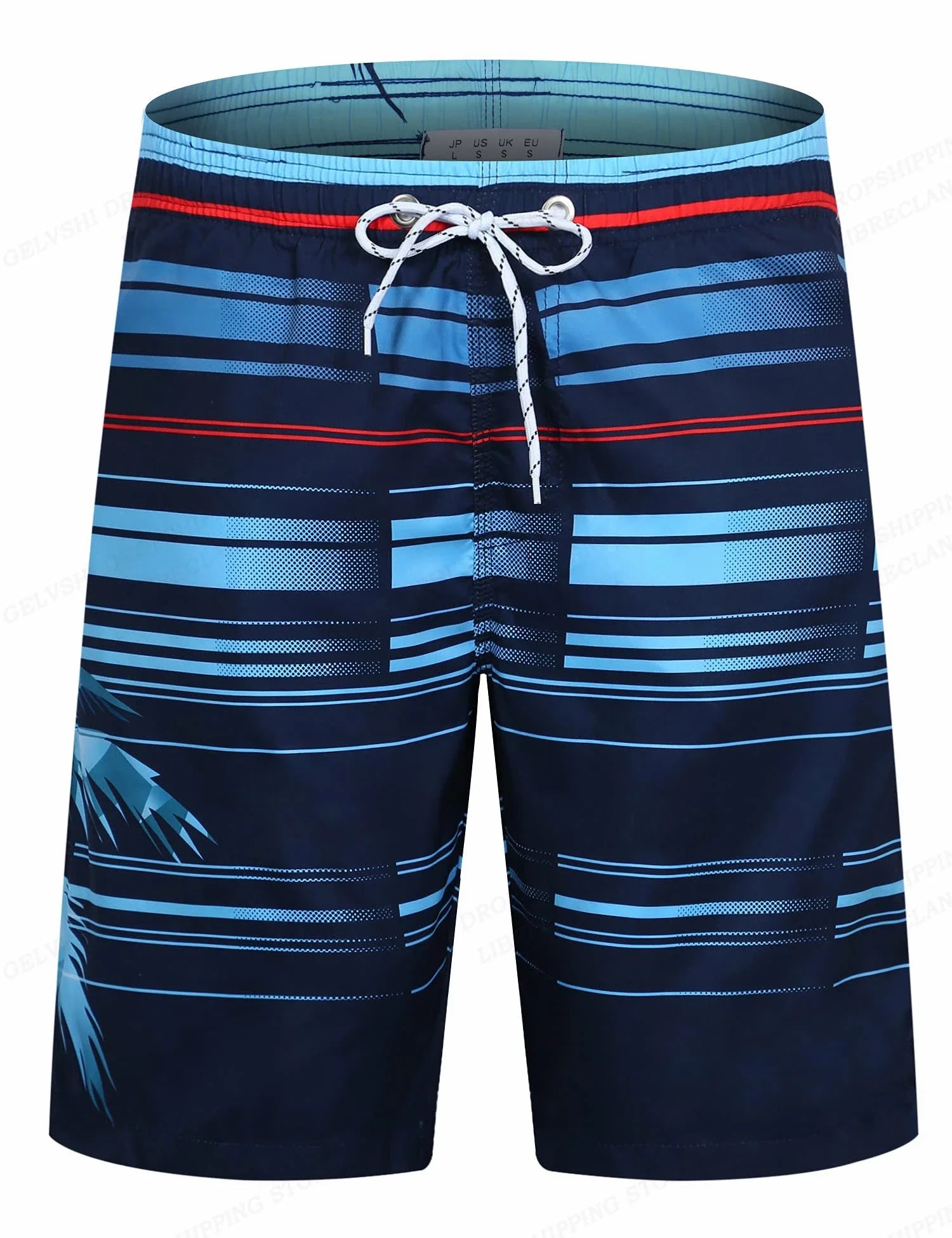2025 New Fashion Printed Men'S Beach Shorts Bermuda Boardshorts High Quality Stretch Quick Dry Swimwear Surf Swim Trunks Men