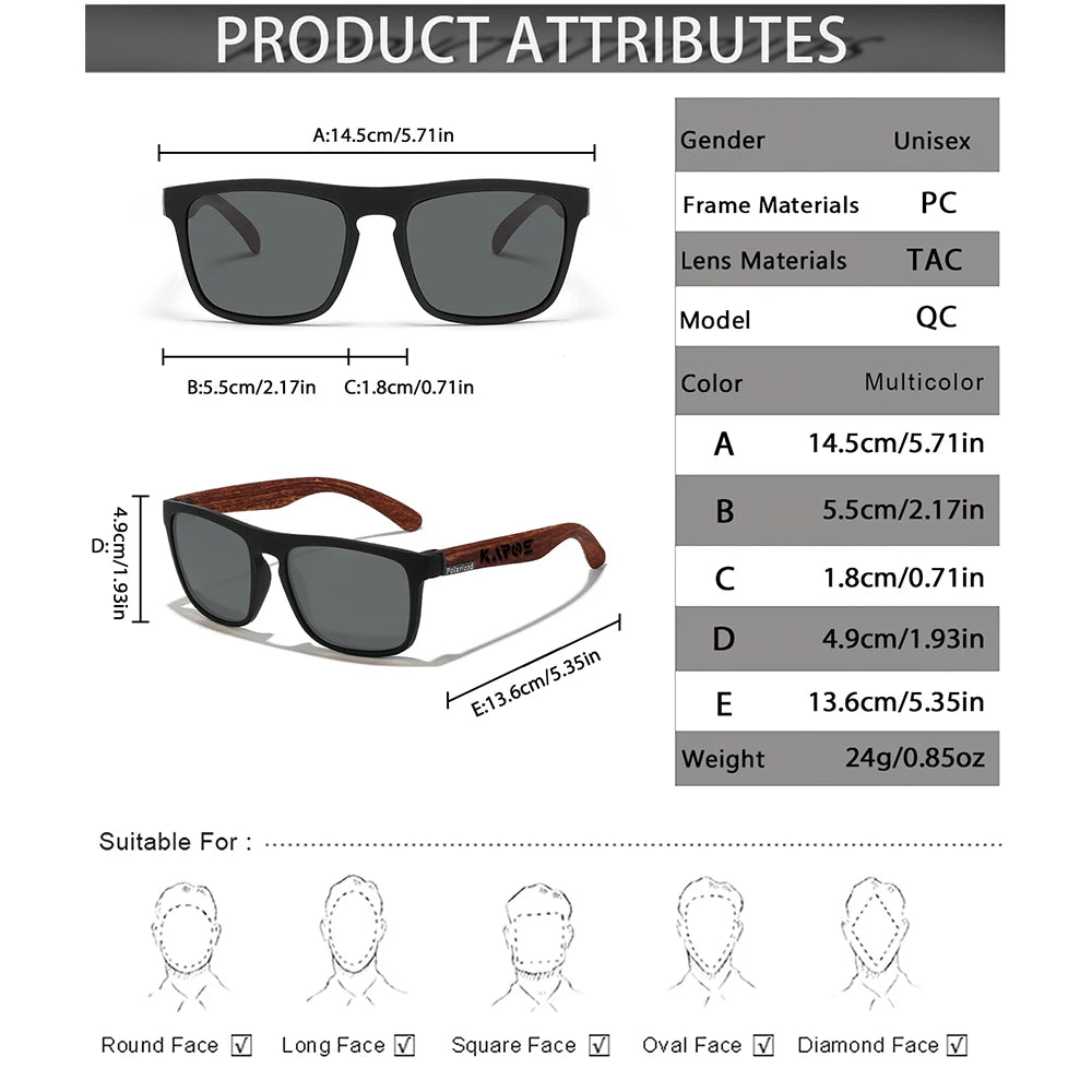 Retro Polarized Sunglasses HD Vision Outdoor Glasses Men Women Brand Designer Sun Glasses UV400 Fishing Driving Eyewear